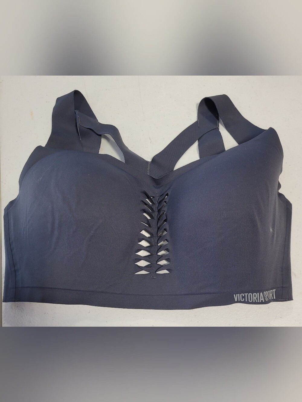 Victoria's Secret Black Seamless Cutout Sports Bralette